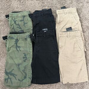 Volcom Kids Shorts - Green, Black, Tan